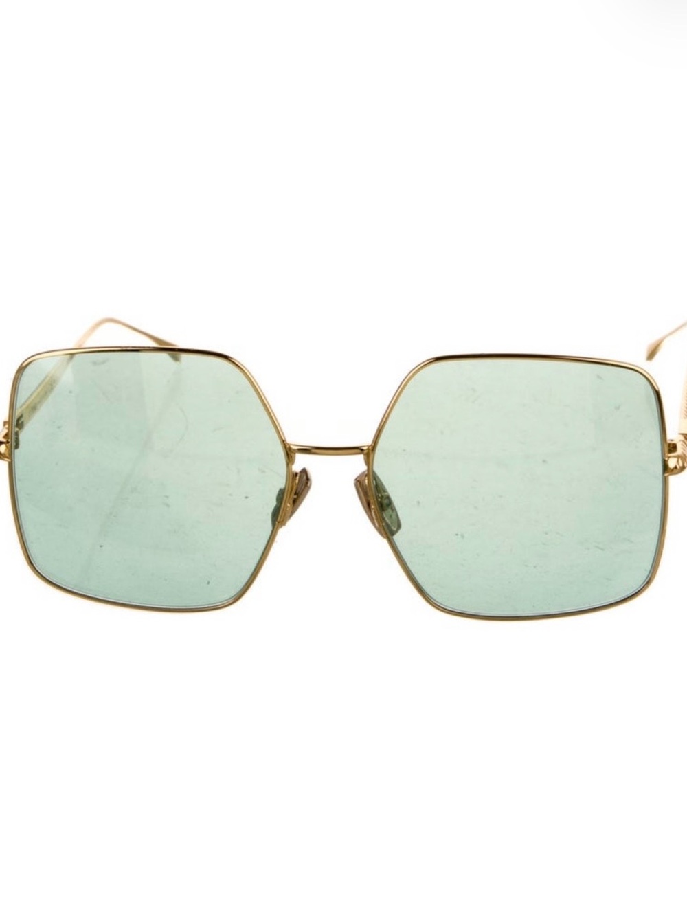 Fendi Gold Frame Oversized Sunglasses